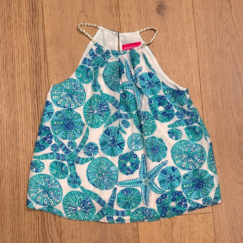 Lilly Pulitzer x Target Blue & White Seashell Print Top – Size M